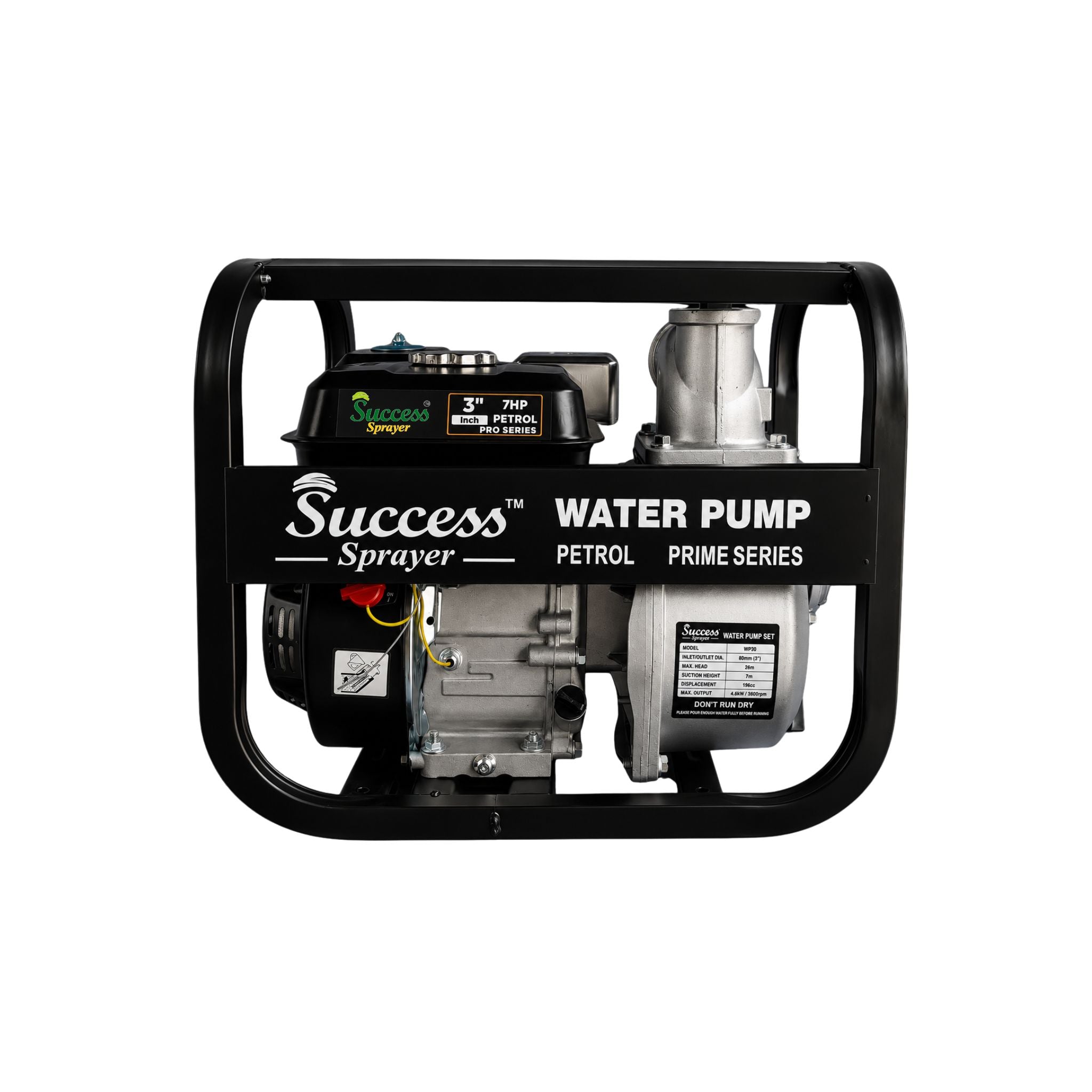3 Inch Petrol Water Pump Black