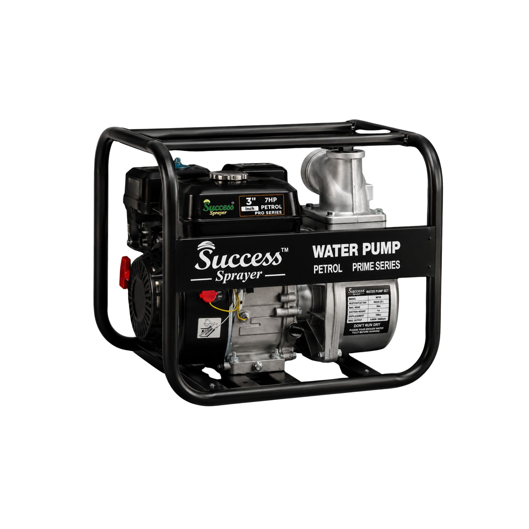 3 Inch Petrol Water Pump Black