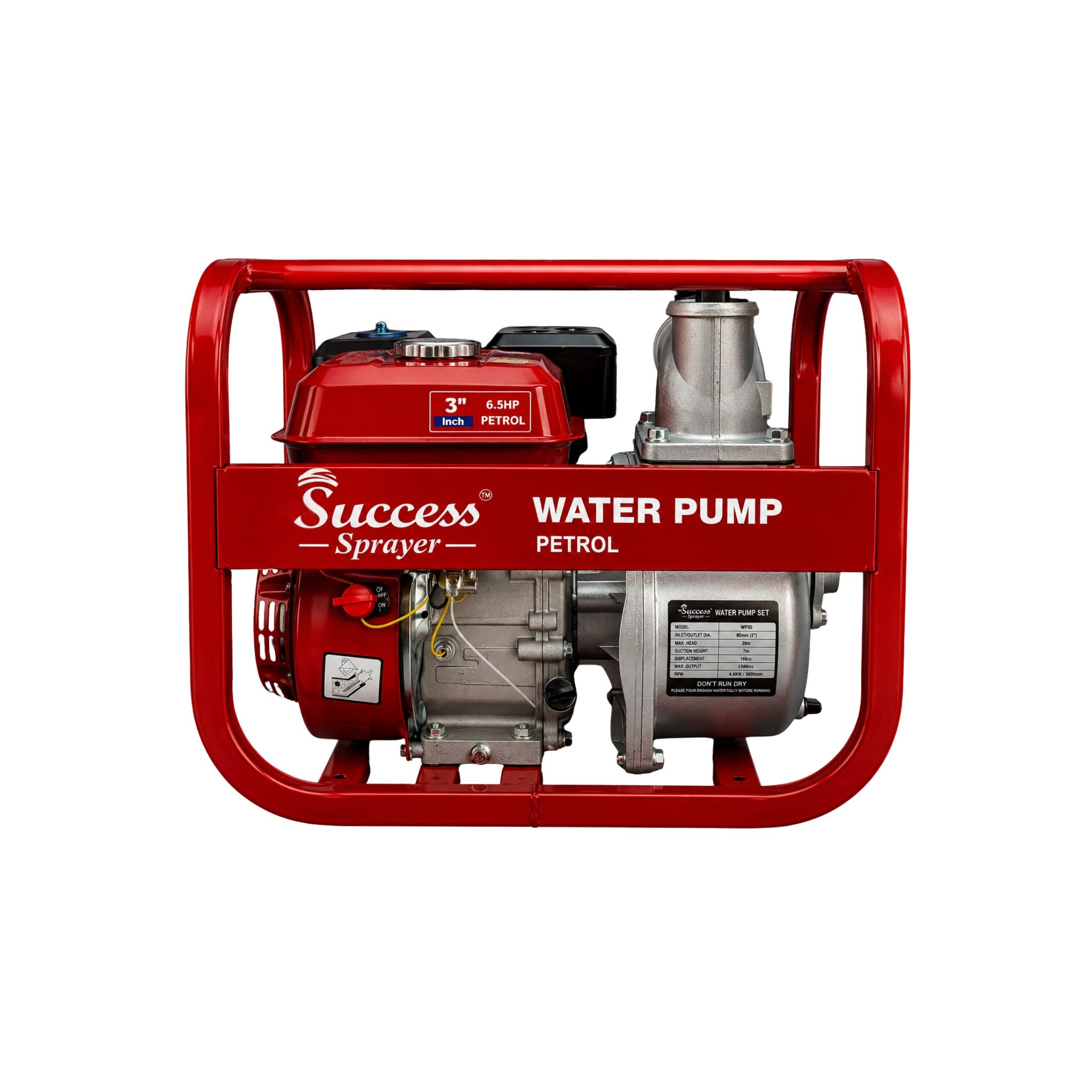 3 Inch Petrol Water Pump Red